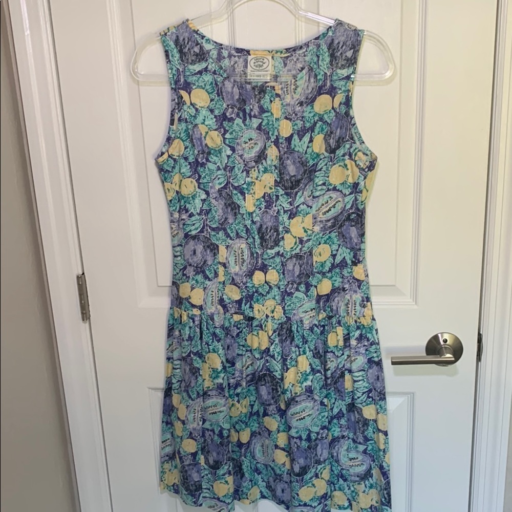 Laura Ashley cotton floral summer dress size 8 cottage core feminine
